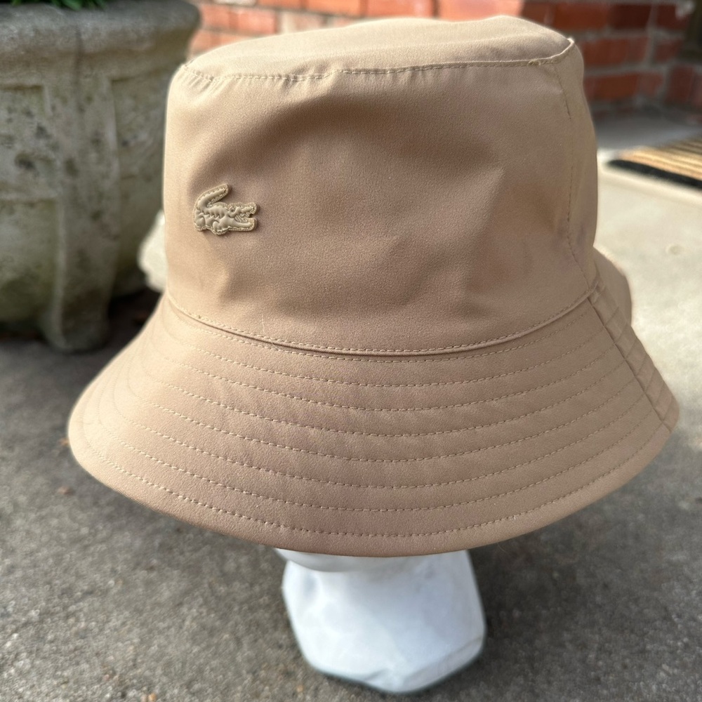 Lacoste Beige Bucket Hat